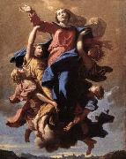 POUSSIN, Nicolas The Assumption of the Virgin oil painting artist